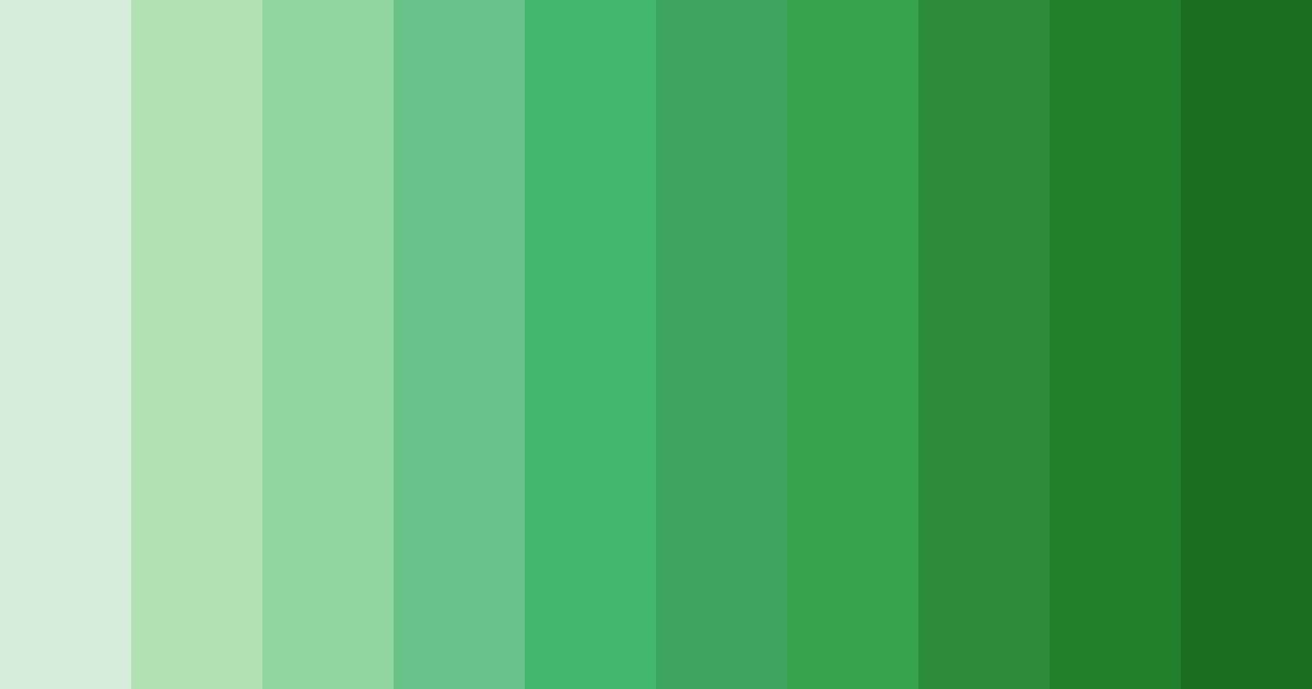 Download chic green color palette PNG image (landscape)