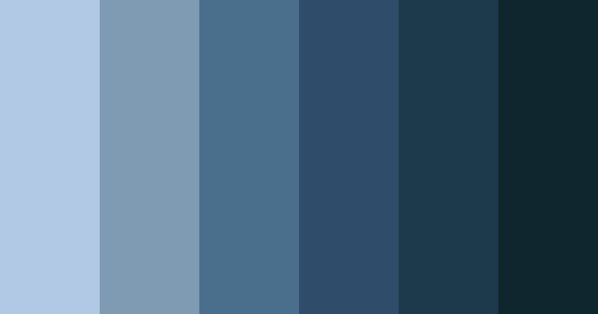 Download blue nightscape color palette PNG image (landscape)