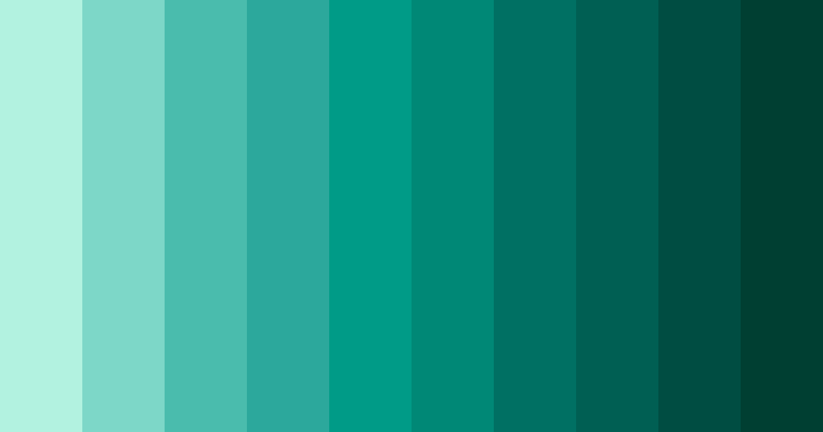 Download emerald green serenity color palette PNG image (landscape)