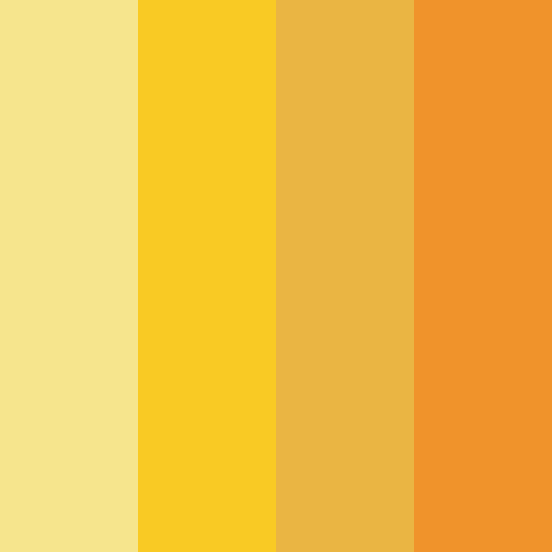 Download sunlit citrus color palette PNG image (square)