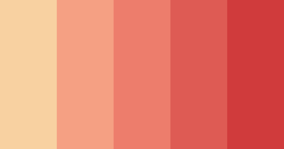 Download red sunset color palette PNG image (landscape)
