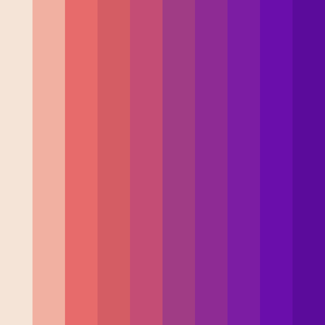 Download shades of pink color palette PNG image (square)