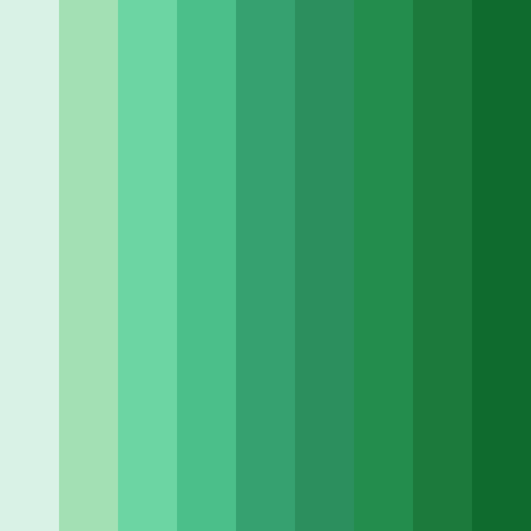Download whispering grove color palette PNG image (square)