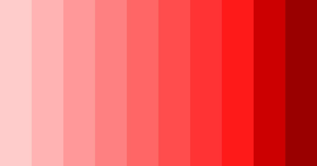 Download red rainbow color palette PNG image (landscape)