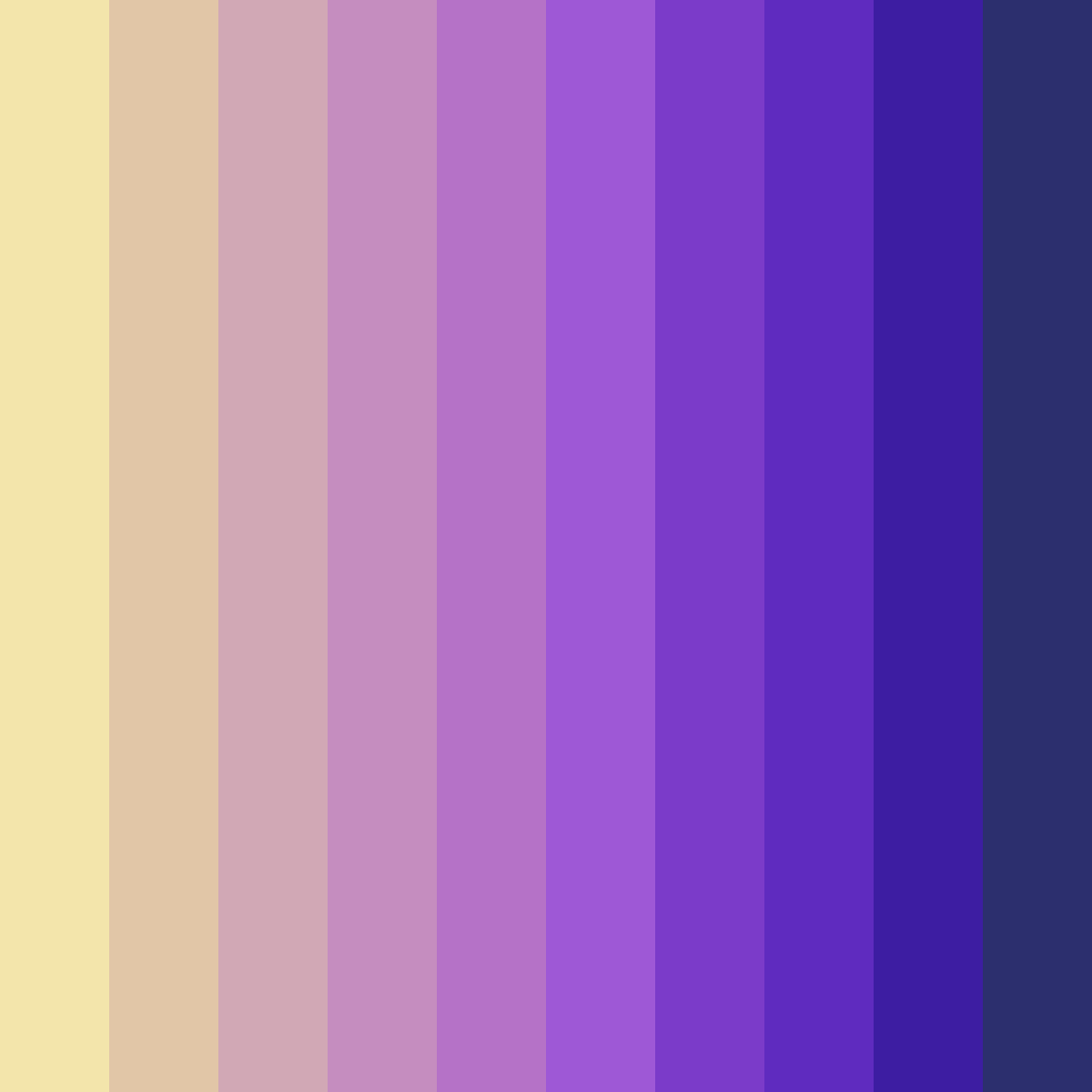 Download purple dreams color palette PNG image (square)