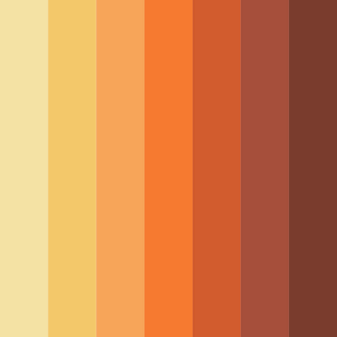 Download autumn's embrace color palette PNG image (square)
