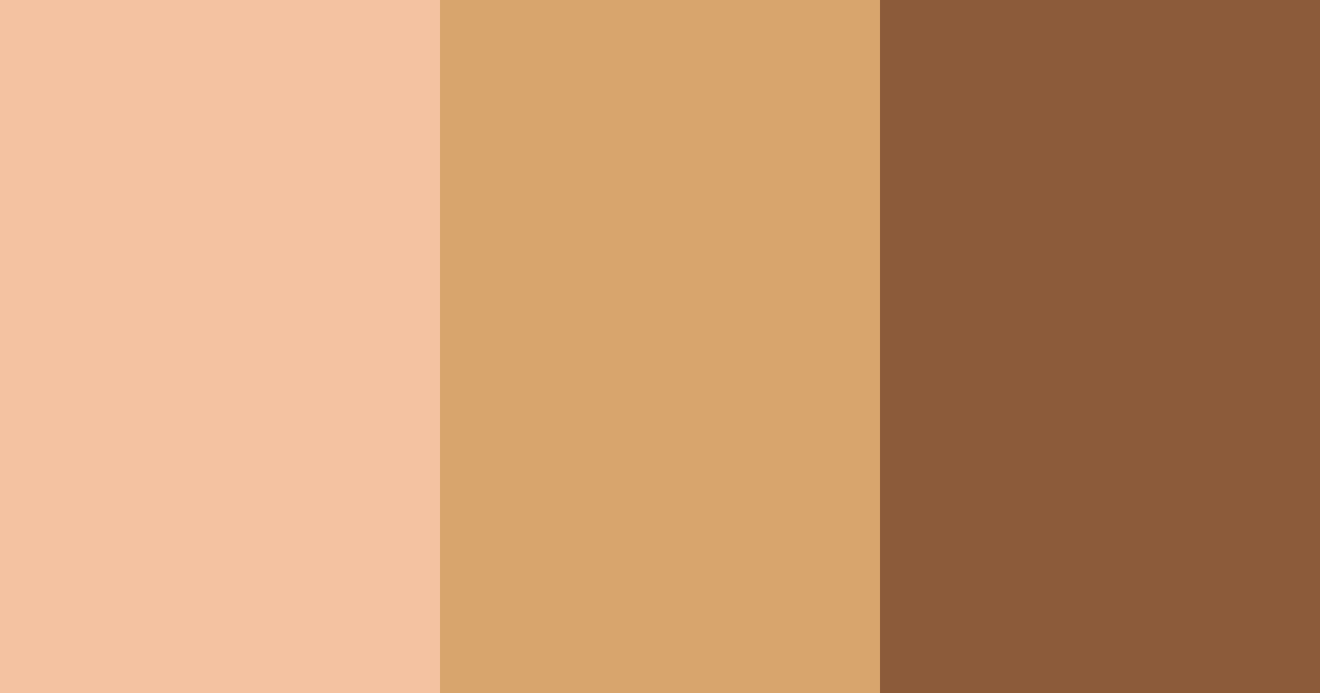 Download warm cinnamon color palette PNG image (landscape)