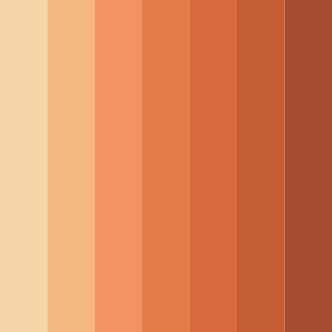 Download ember glow color palette PNG image (square)