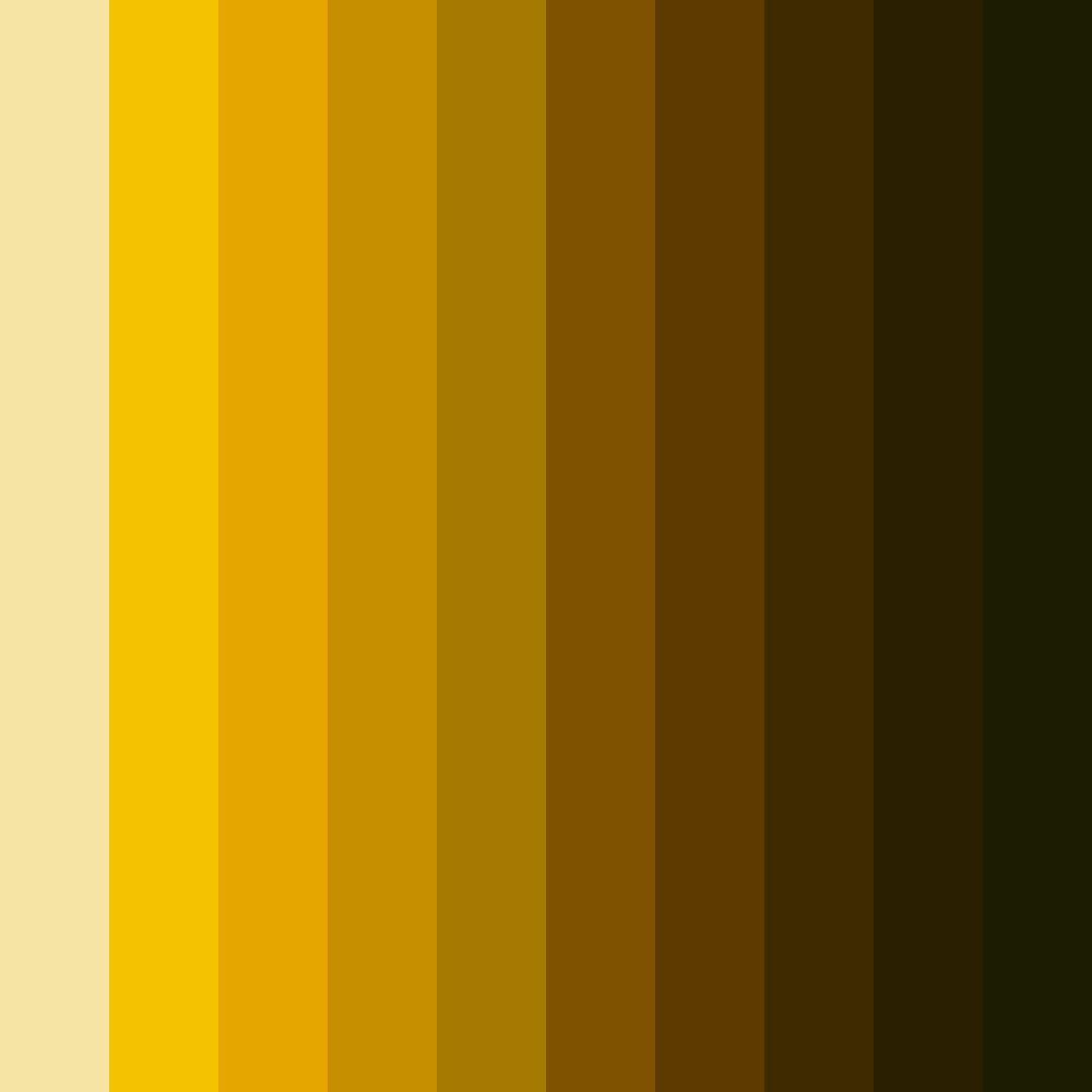 Download golden afternoon glow color palette PNG image (square)