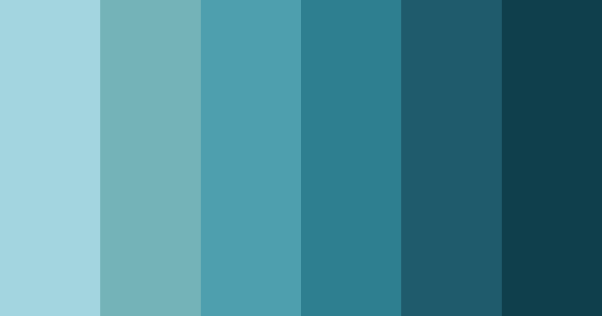 Download teal horizon color palette PNG image (landscape)