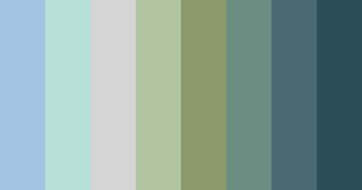Download muted blue greens color palette PNG image (landscape)