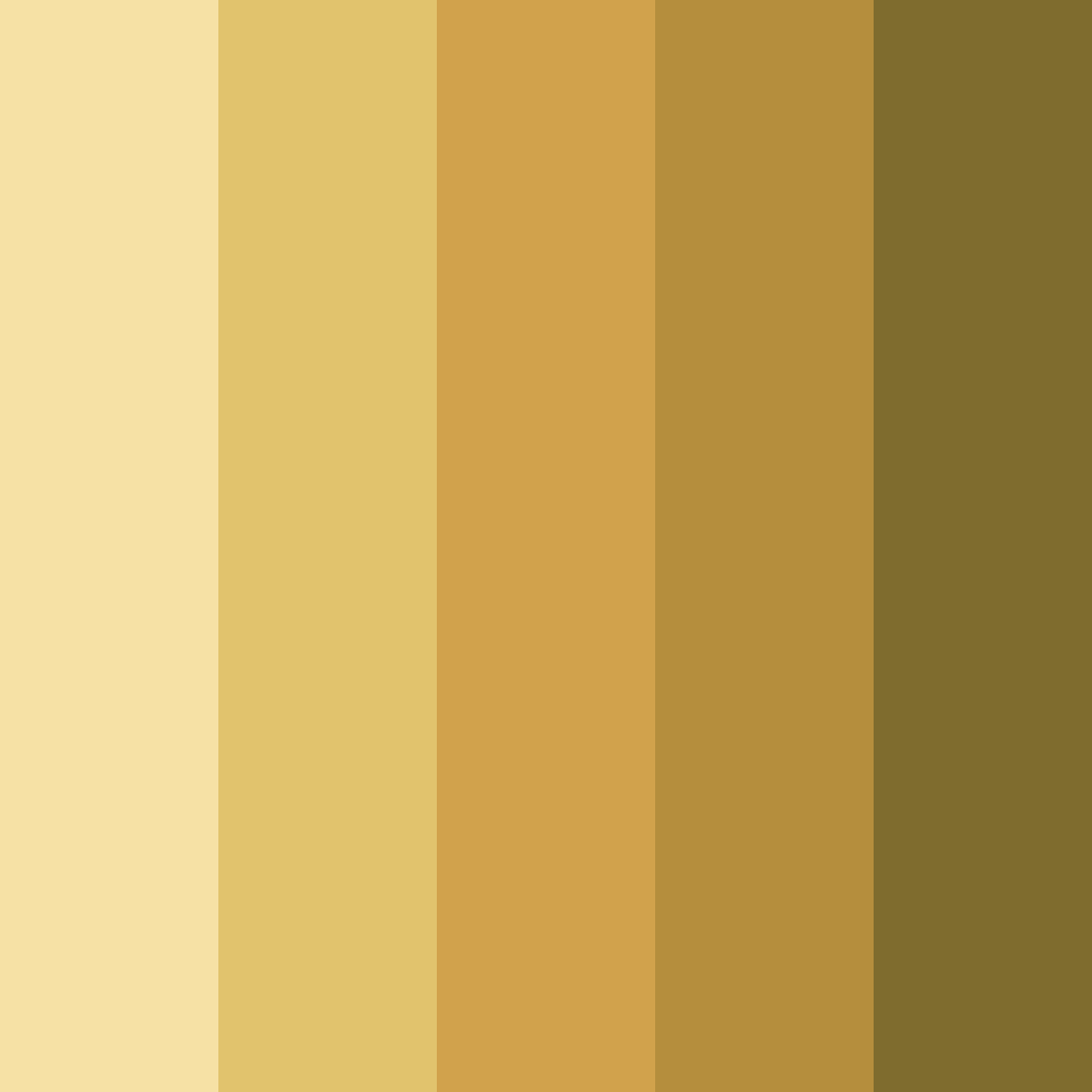 Download mustard shades color palette PNG image (square)