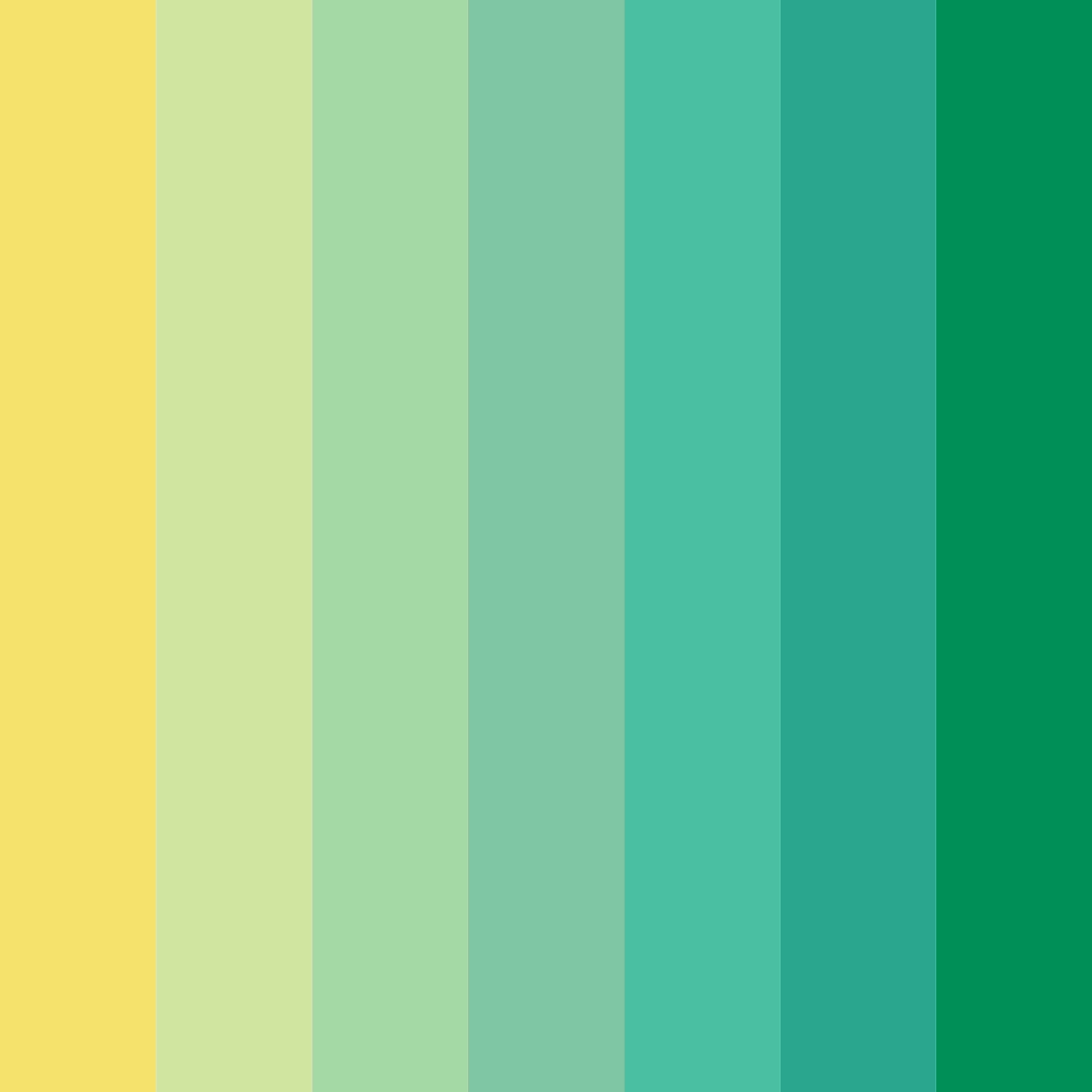 Download yellow green color palette PNG image (square)