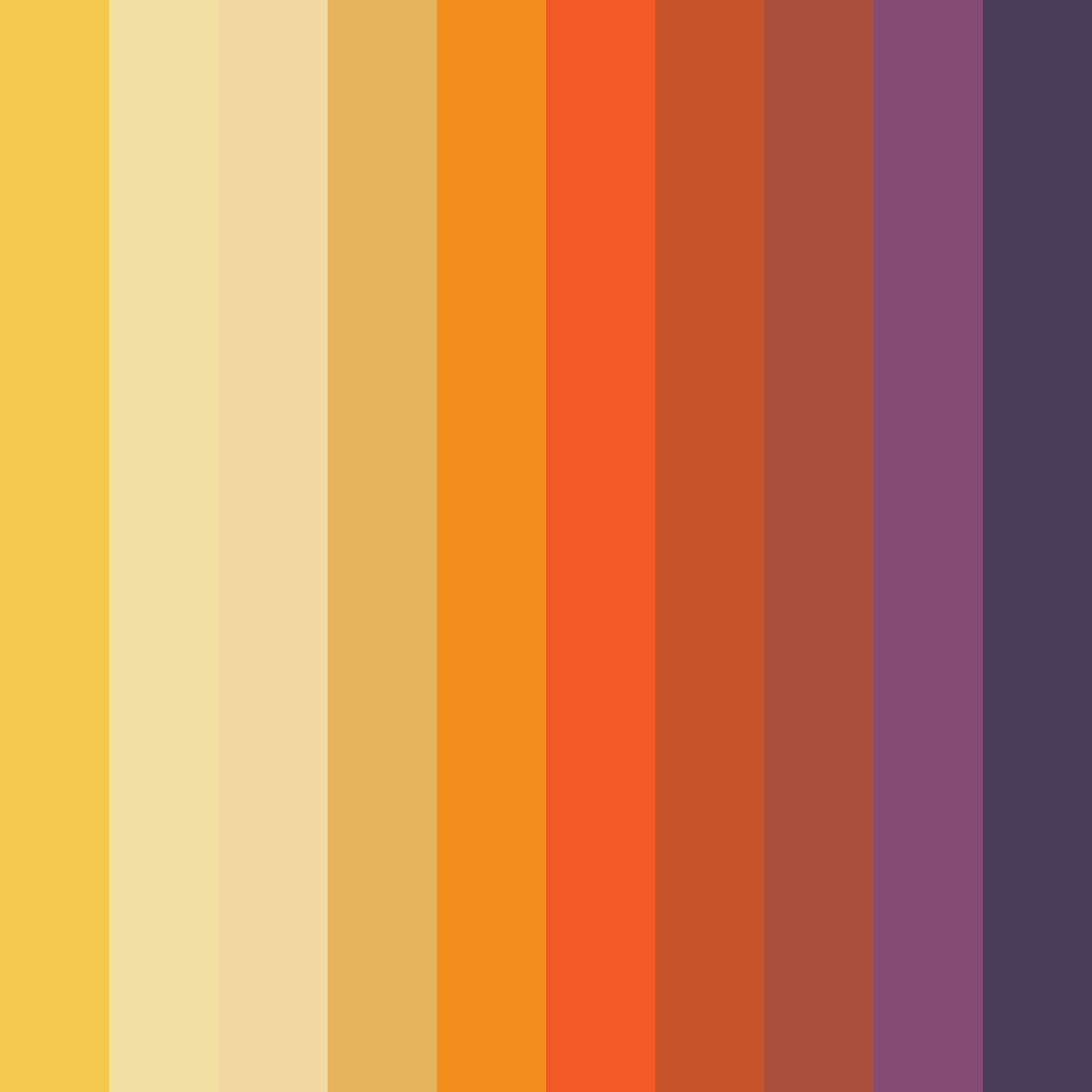 Download autumn harvest color palette PNG image (square)