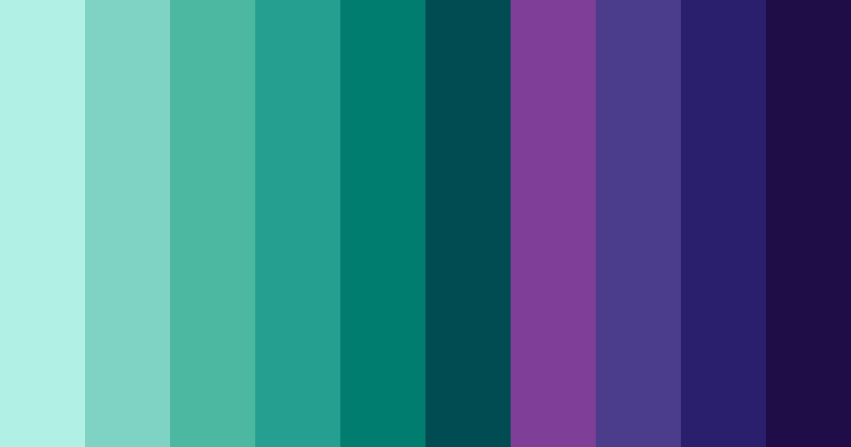 Download neon oasis color palette PNG image (landscape)