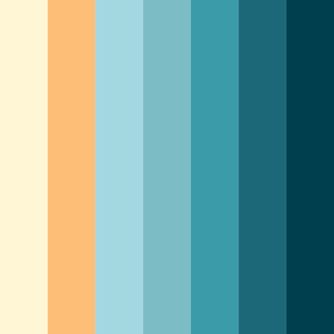 Download sunset serenity color palette PNG image (square)