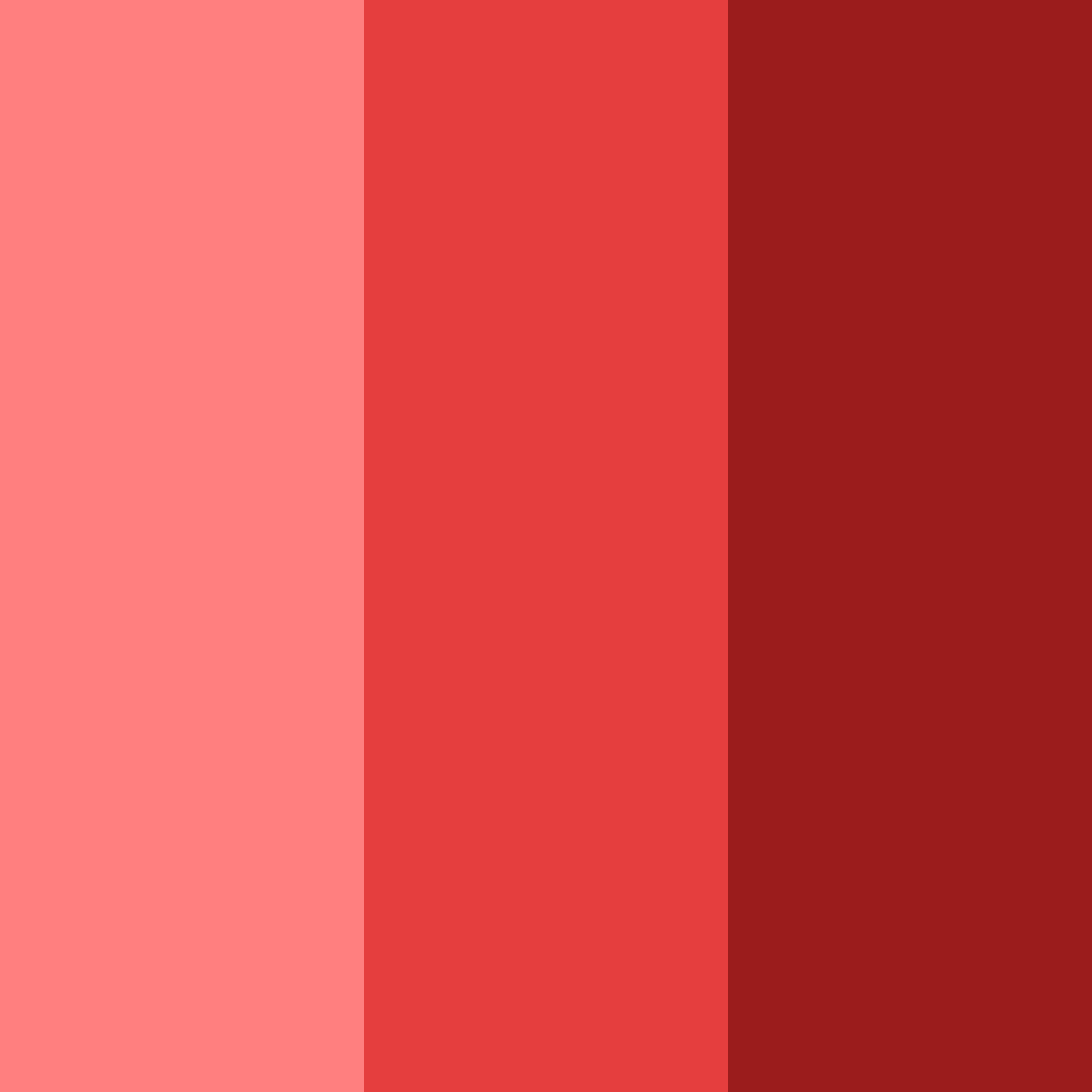 Download crimson shades color palette PNG image (square)