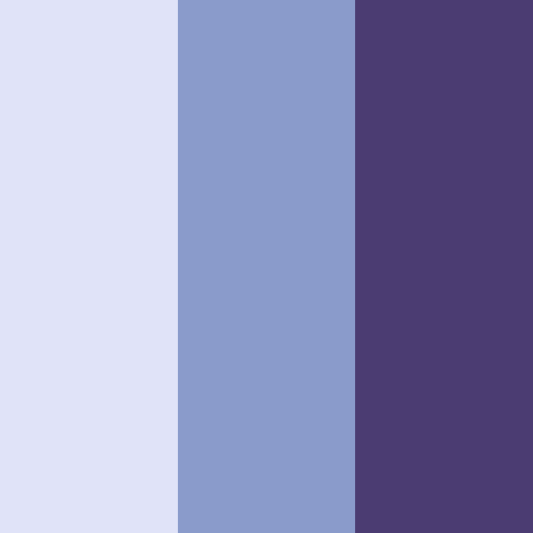Download shades of indigo color palette PNG image (square)