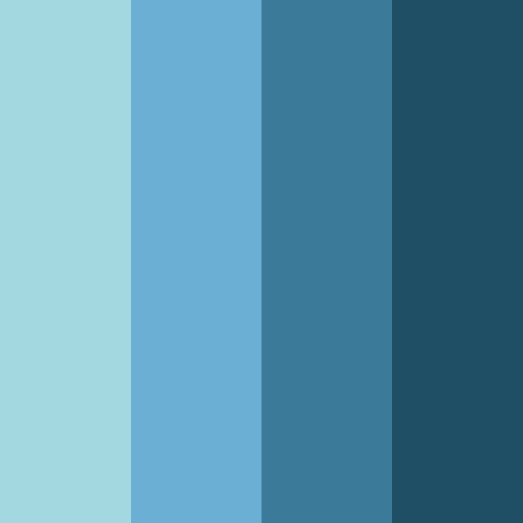 Download azure blues color palette PNG image (square)