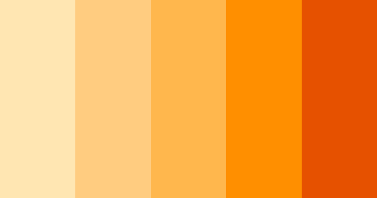 Download sunset citrus bliss color palette PNG image (landscape)
