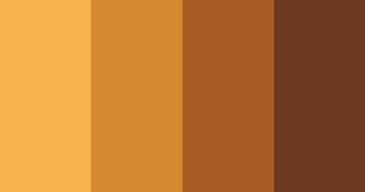Download bronze orange shades color palette PNG image (landscape)