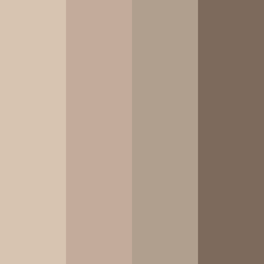 Download warm taupe color palette PNG image (square)