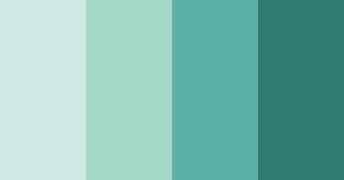 Download teal aspen color palette PNG image (landscape)