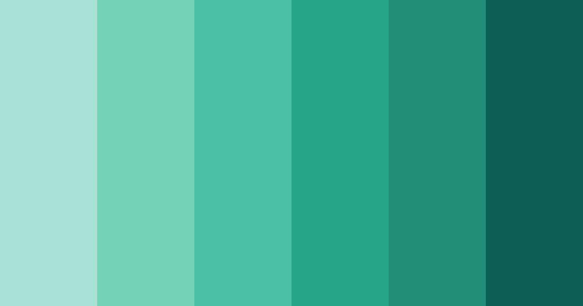 Download minted oasis color palette PNG image (landscape)
