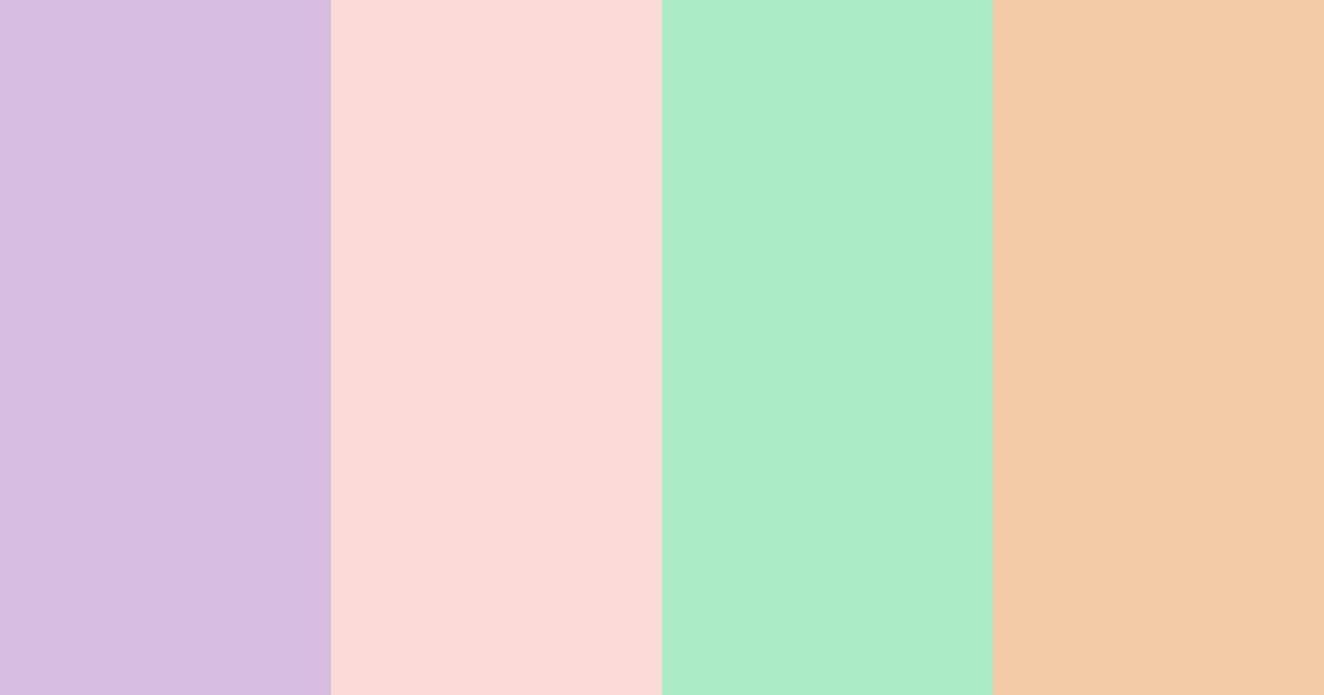 Download pastel dream color palette PNG image (landscape)