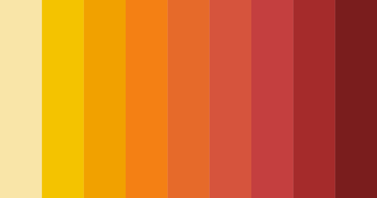Download sunny ember bliss color palette PNG image (landscape)