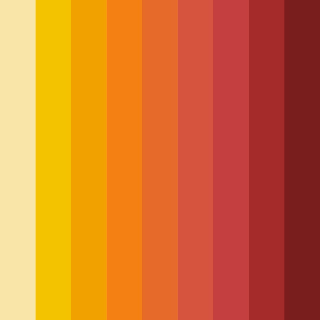 Download sunny ember bliss color palette PNG image (square)