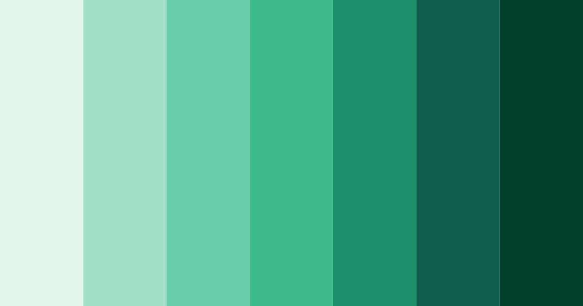Download emerald awakening color palette PNG image (landscape)