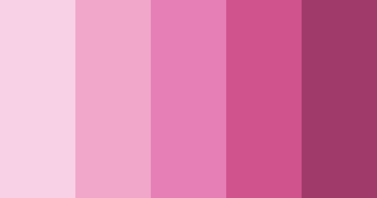 Download pink elegance color palette PNG image (landscape)