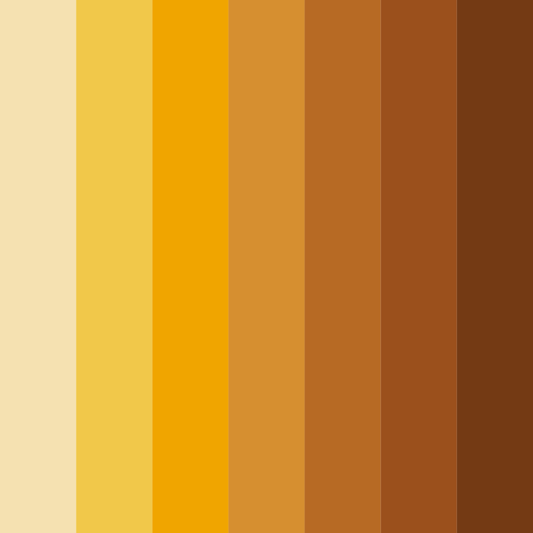 Download golden earthtones color palette PNG image (square)