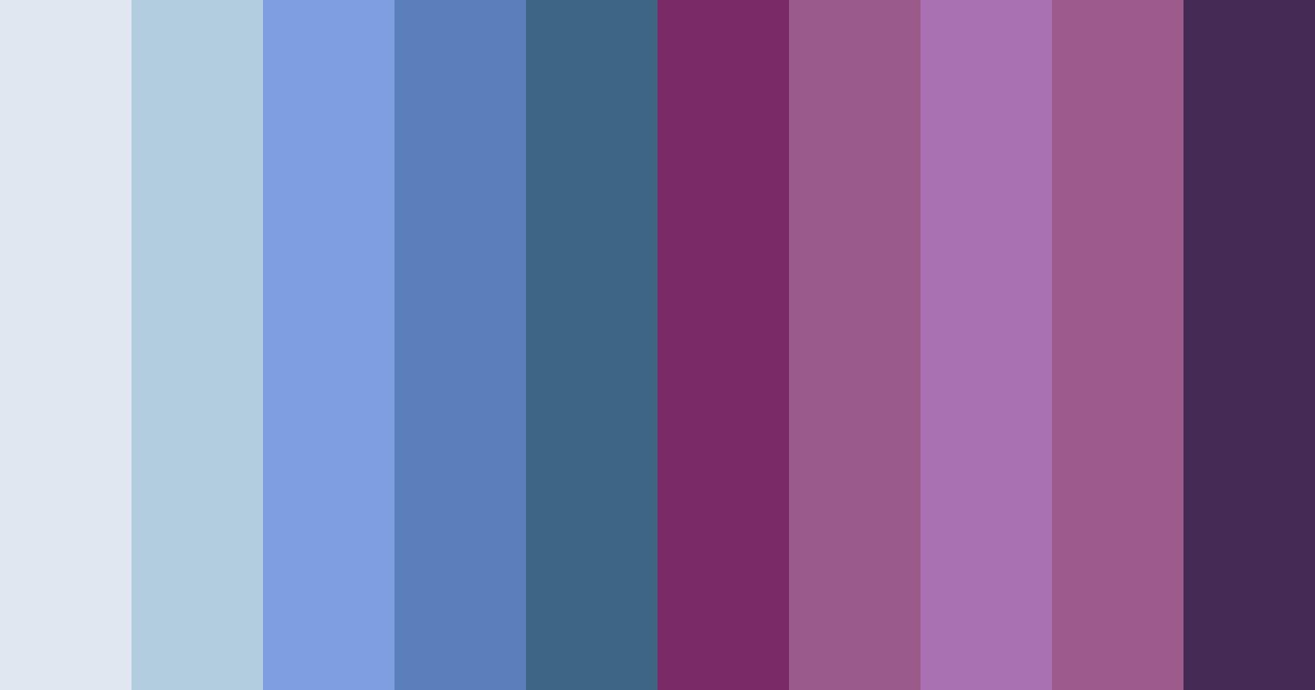 Download mystic twilight color palette PNG image (landscape)