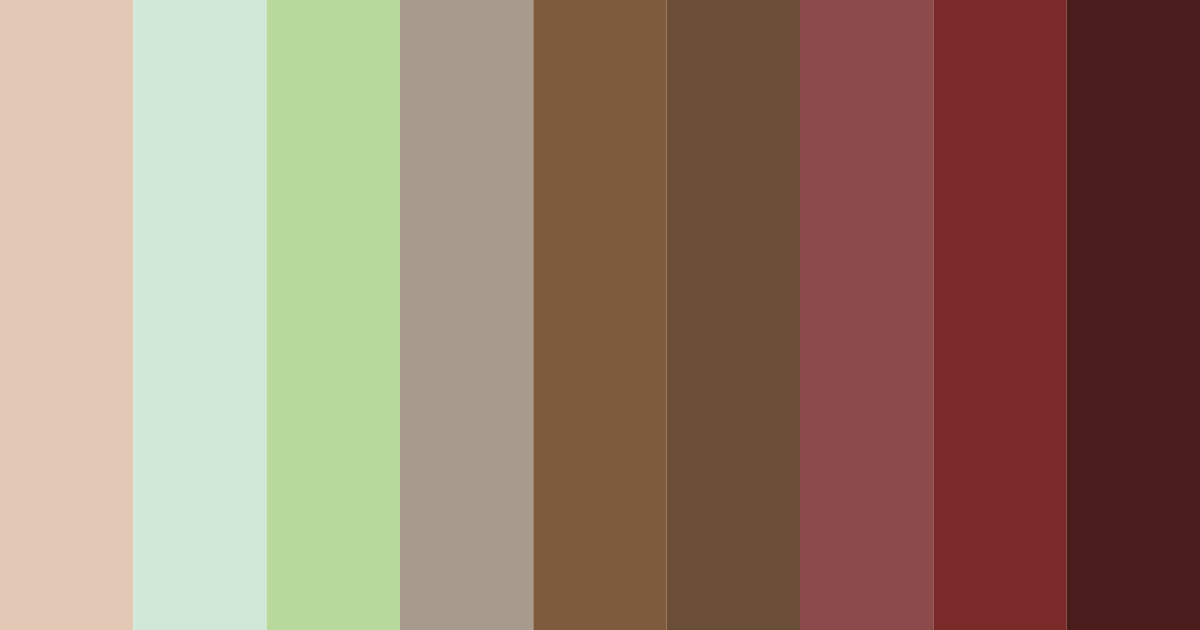 Download rustic elegance color palette PNG image (landscape)