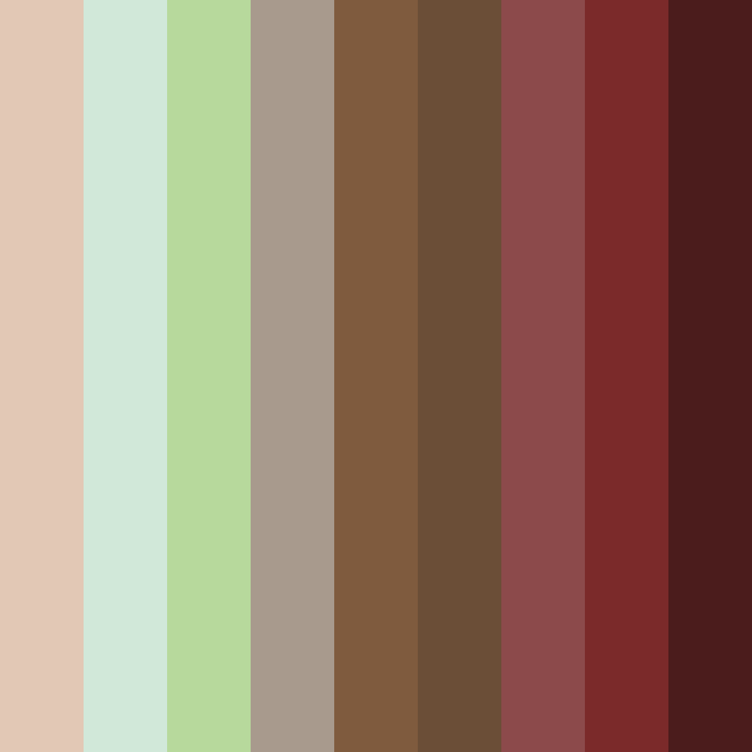 Download rustic elegance color palette PNG image (square)