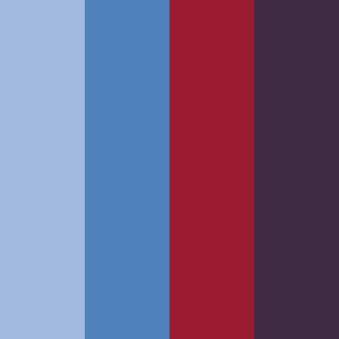 Download cornflower and navy harmony color palette PNG image (square)