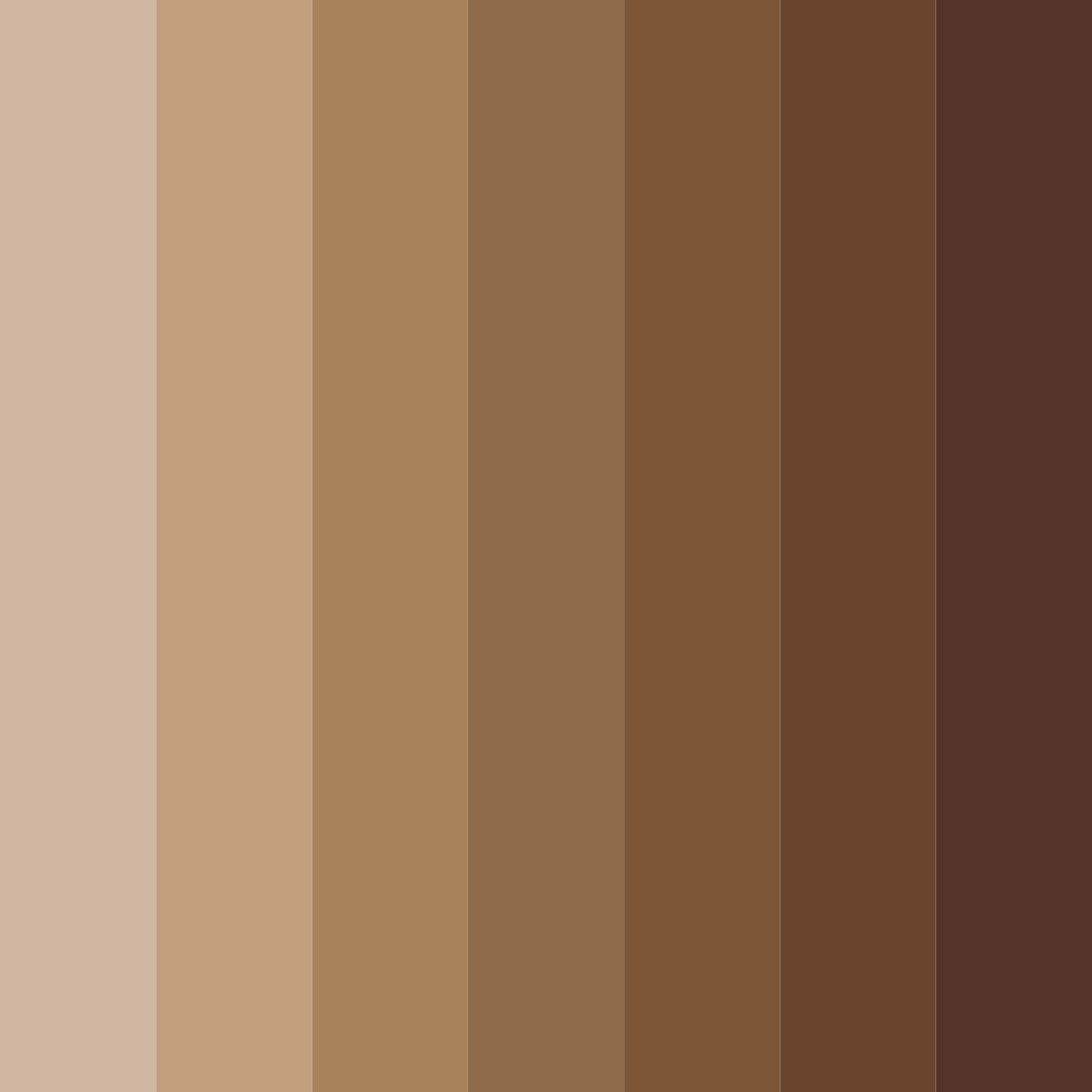 Download earthy harmony color palette PNG image (square)