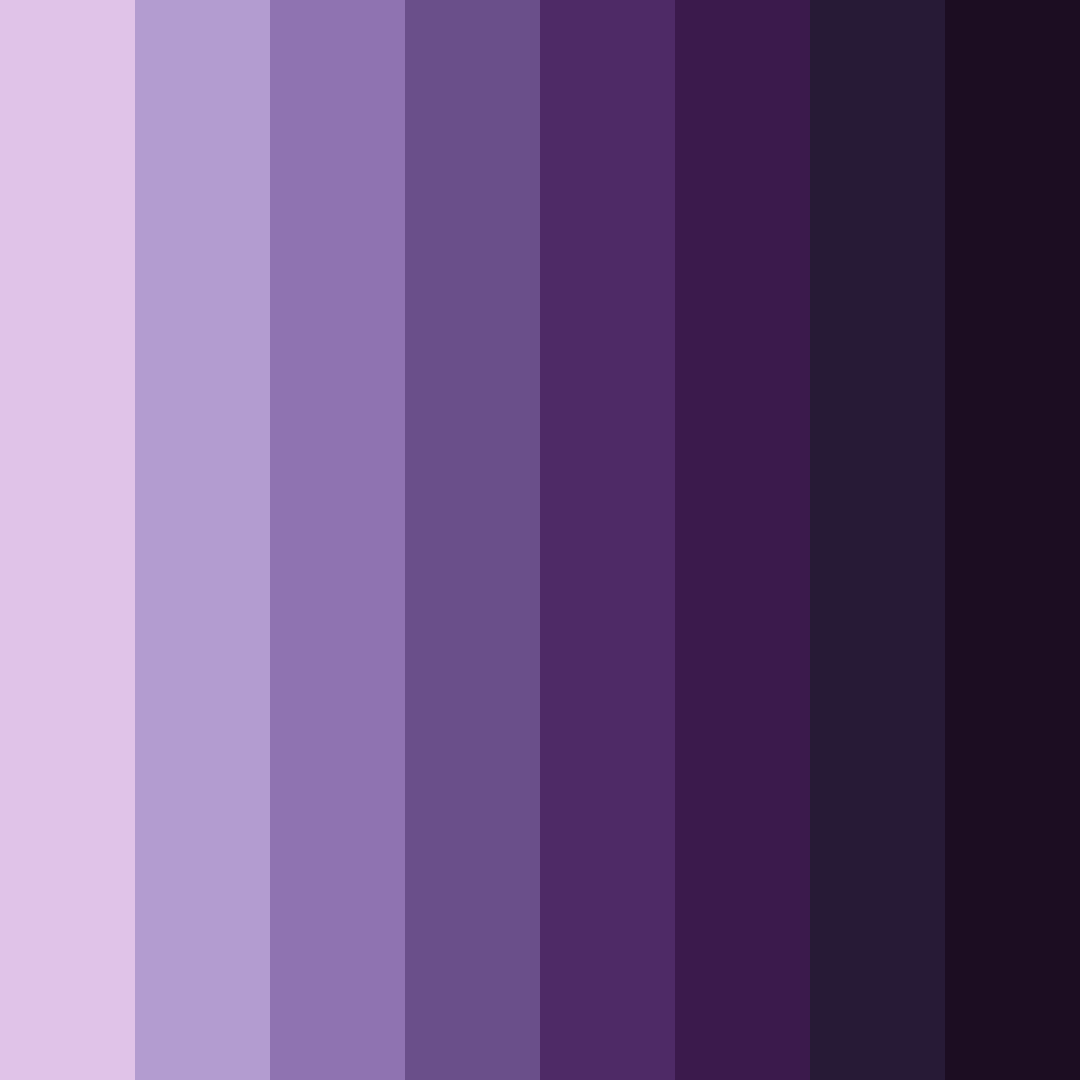 Download dark purple dreams color palette PNG image (square)