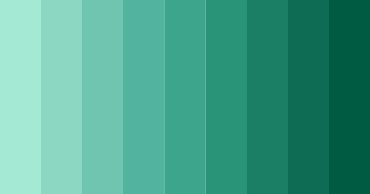 Download tropical teal serenity color palette PNG image (landscape)