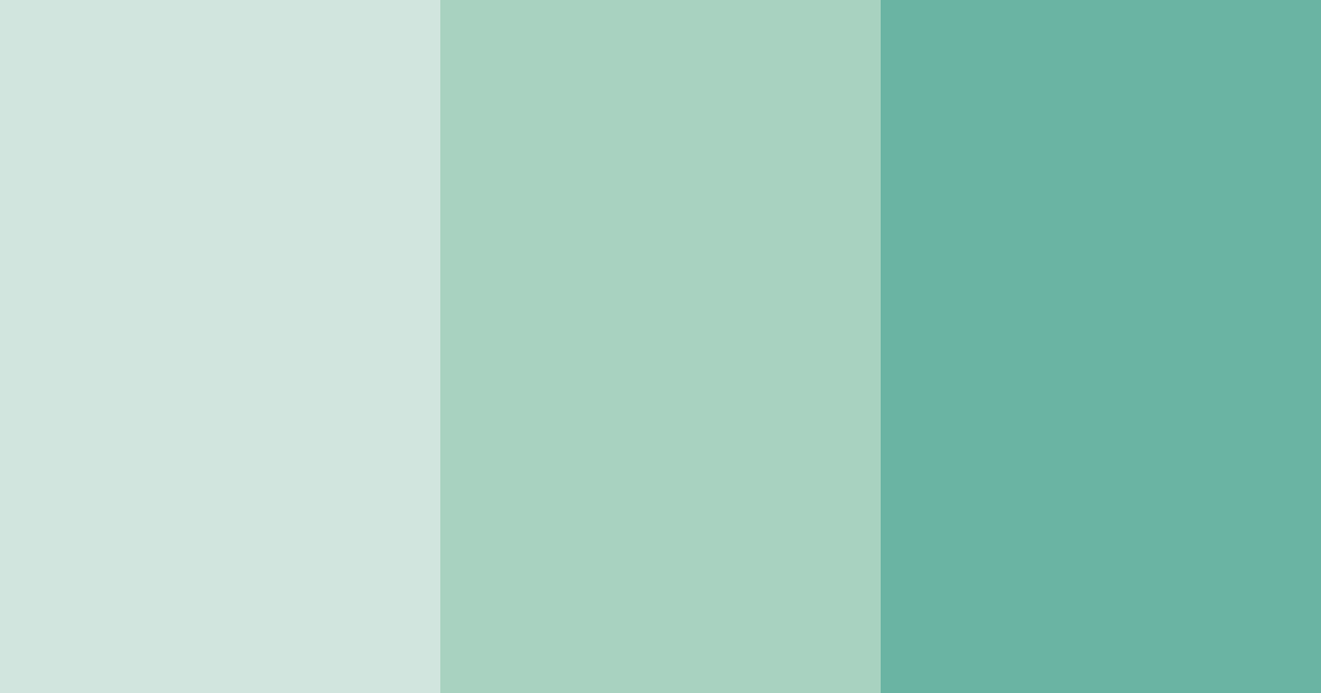 Download shades of teal color palette PNG image (landscape)