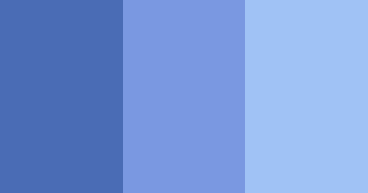 Download shades of blue color palette PNG image (landscape)