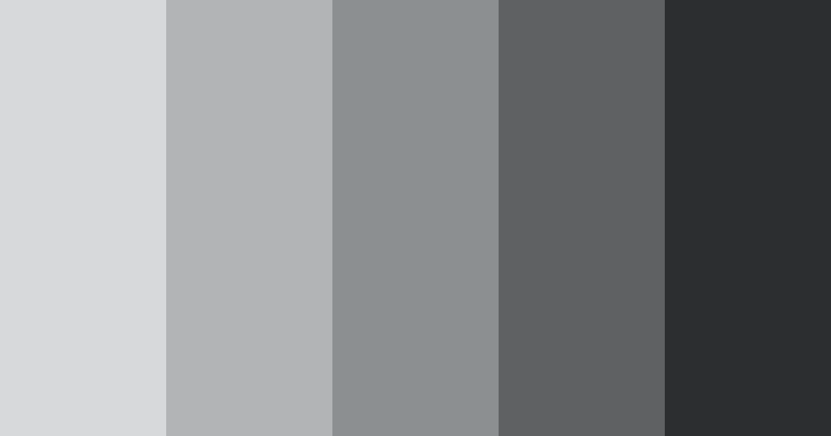 Download shades of silver color palette PNG image (landscape)