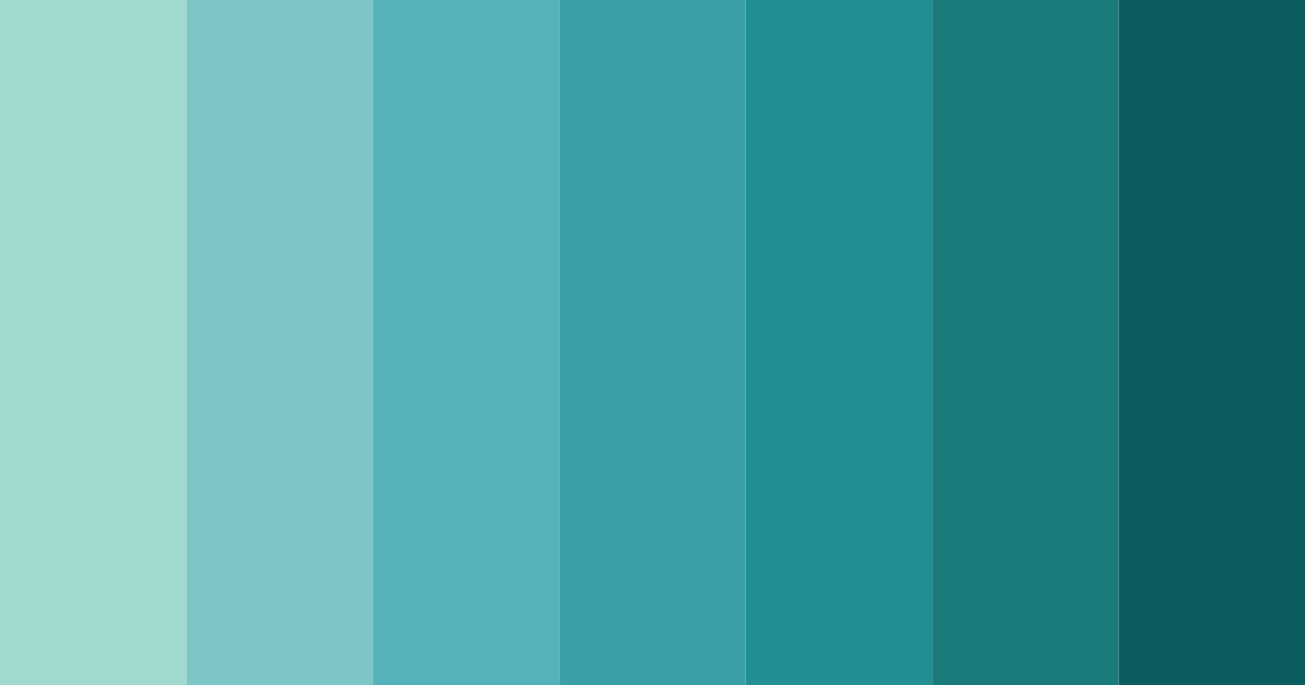 Download light teal blue color palette PNG image (landscape)