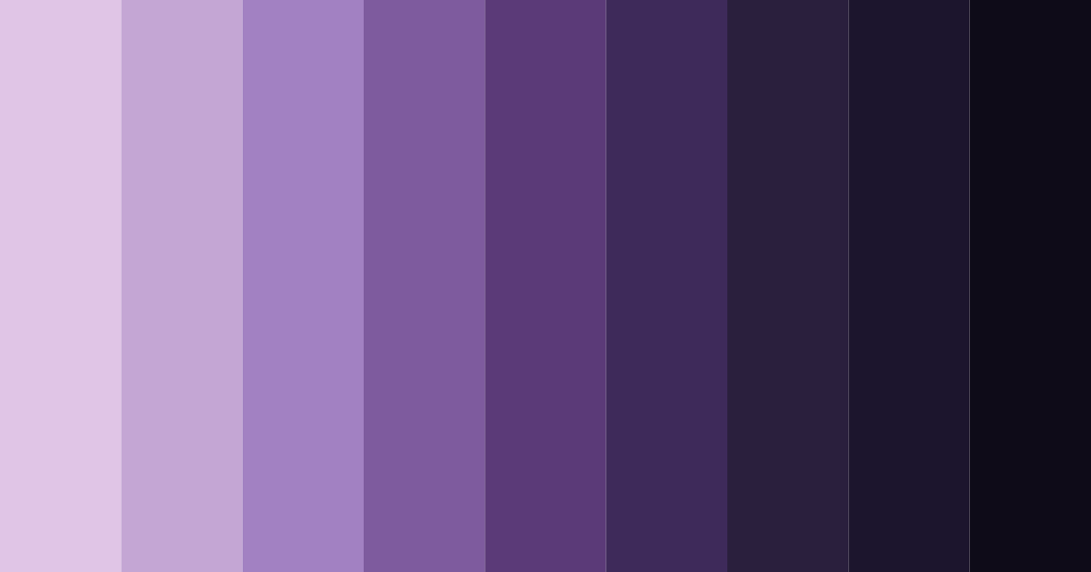 Download dark purple dreams color palette PNG image (landscape)