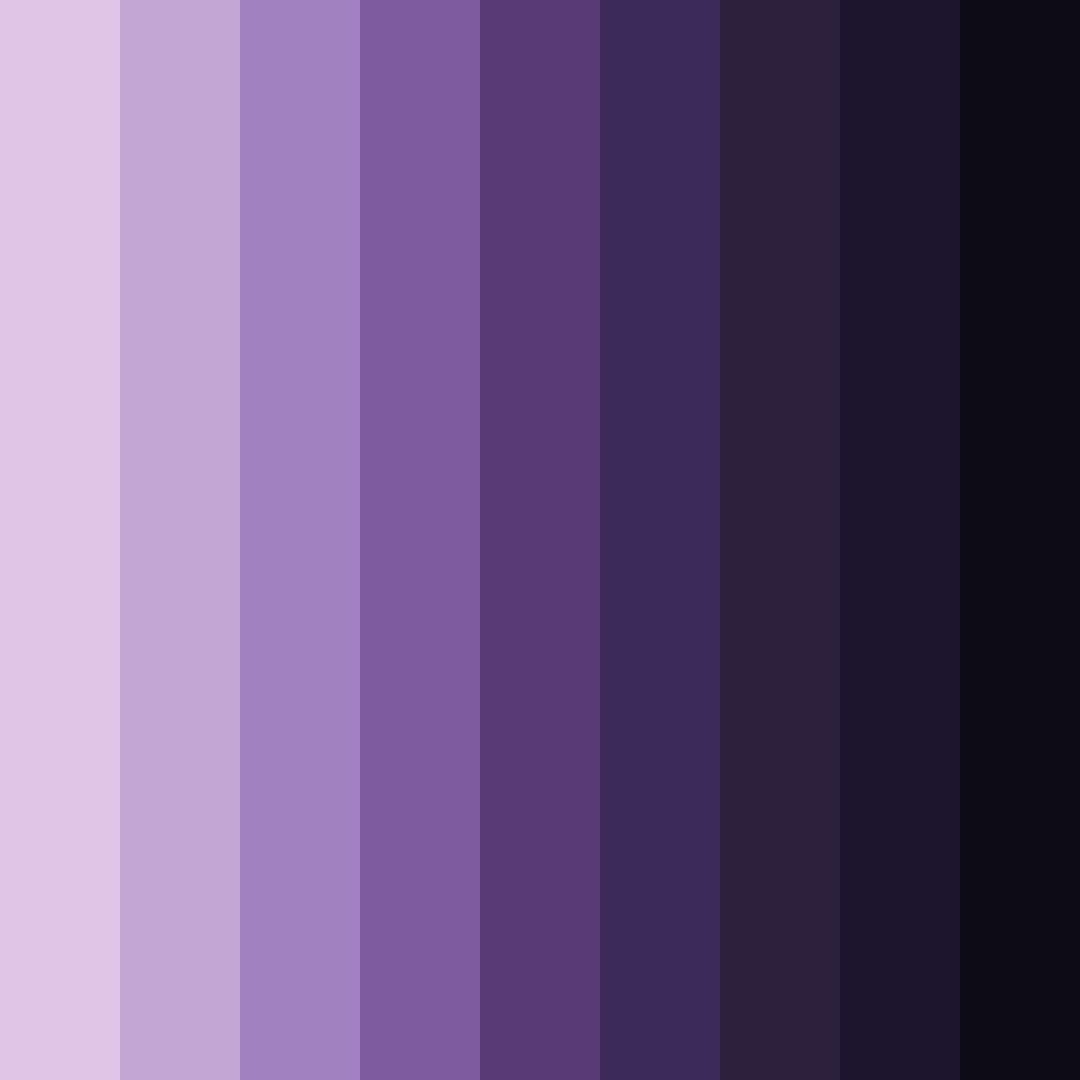 Download dark purple dreams color palette PNG image (square)