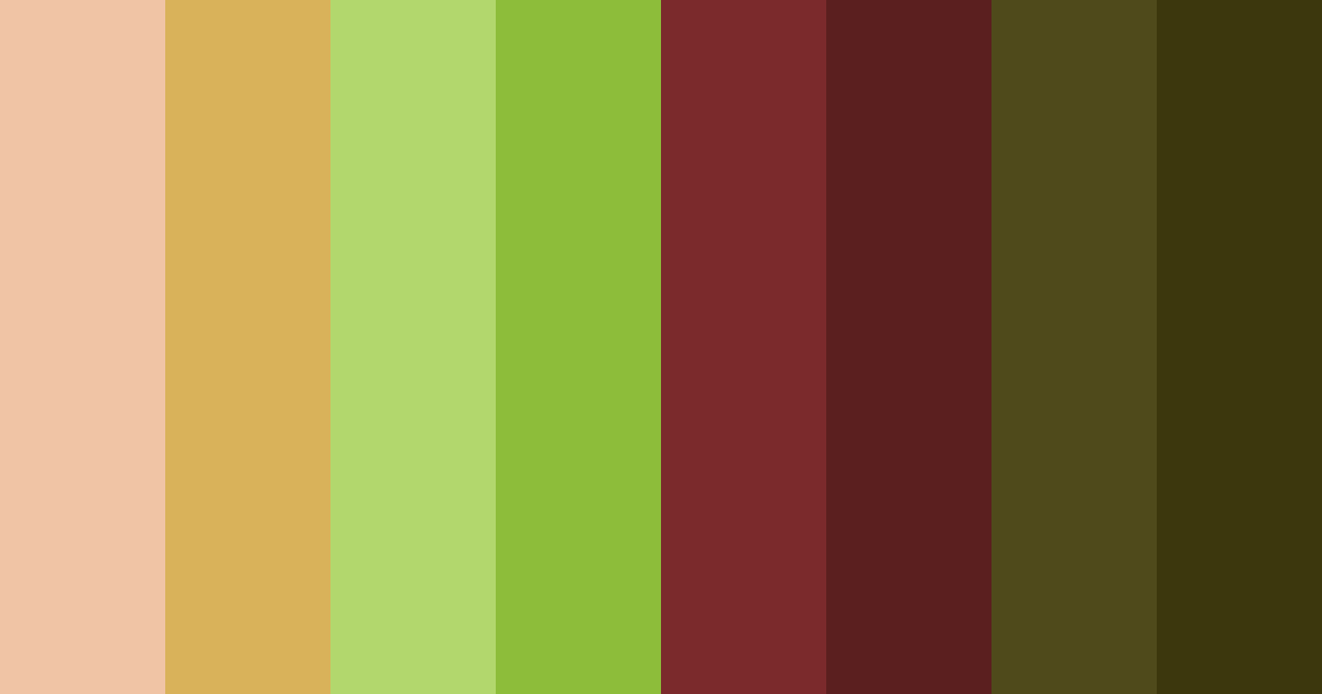 Download autumn's embrace color palette PNG image (landscape)