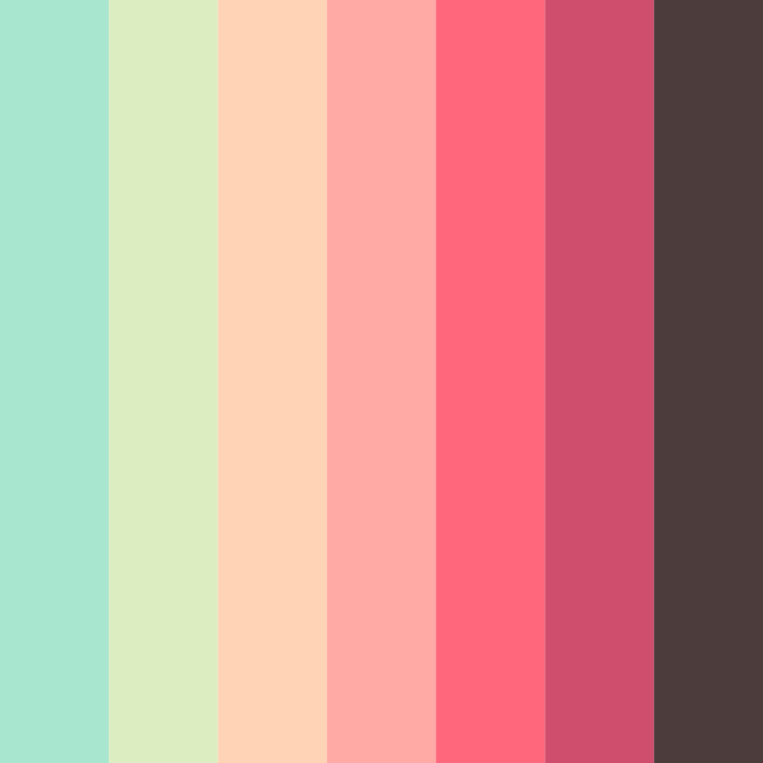 Download verdant serenity color palette PNG image (square)