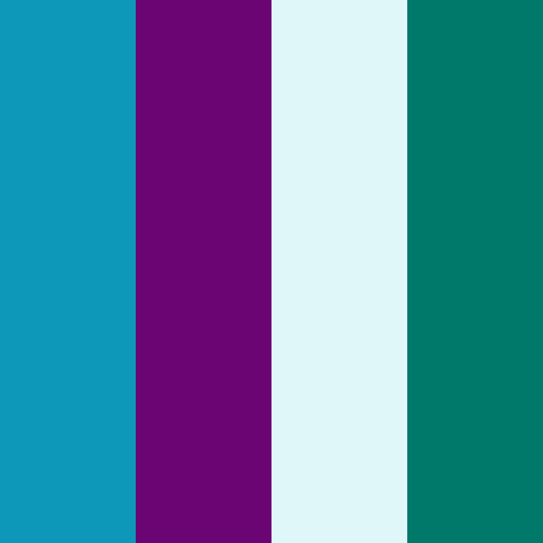 Download tropical ocean twilight color palette PNG image (square)